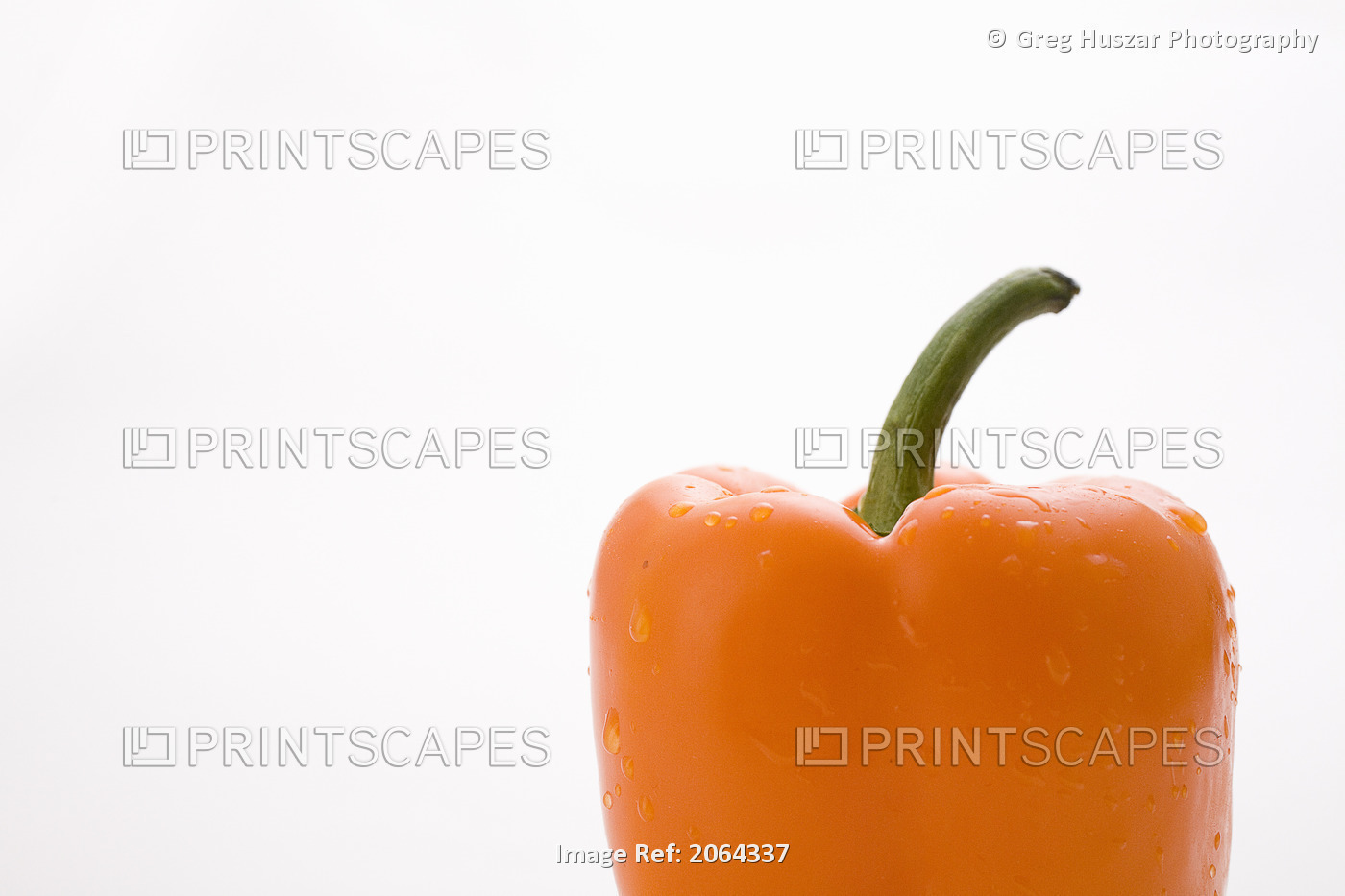 Side View Orange Pepper