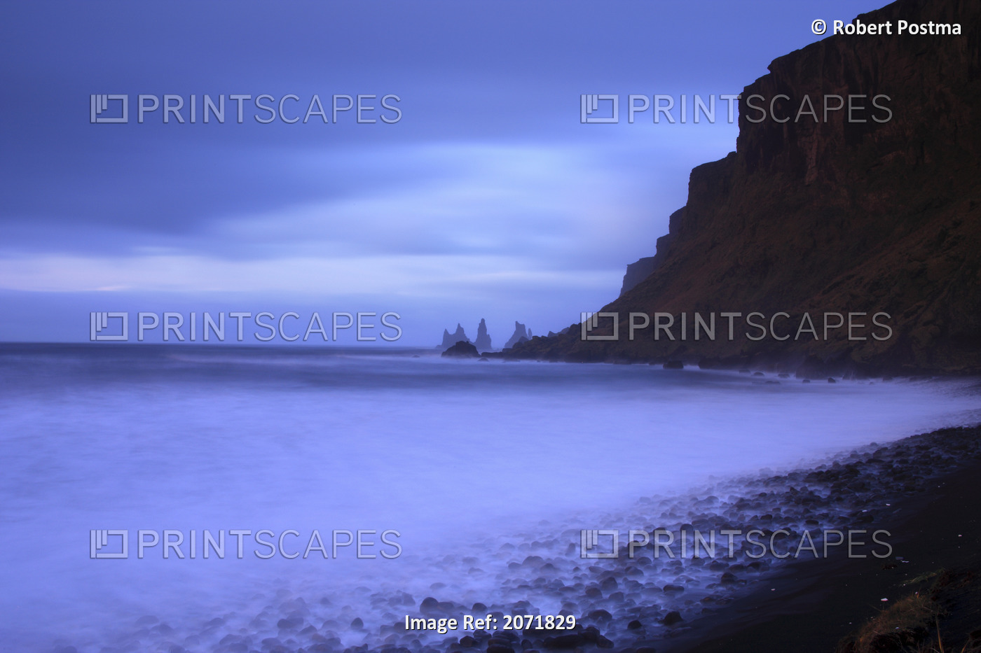 Sea Stacks At Vik, On The Southern Coast Of Iceland