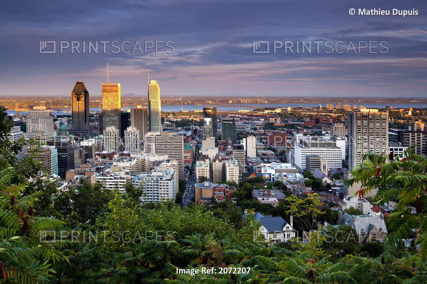 View Of Montreal From Mont-Royal, Quebec