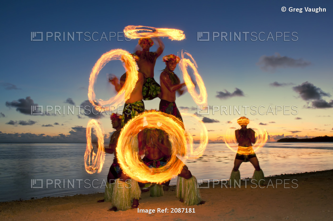 Fiji, Viti Levu Island, Coral Coast, Shangri-La Resort, Fire Dance performance ...