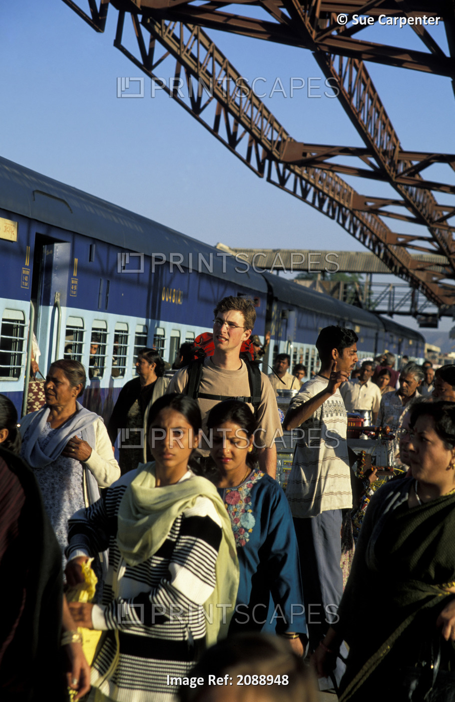 Travellers At The Railway Station; Jaipur Rajasthan India