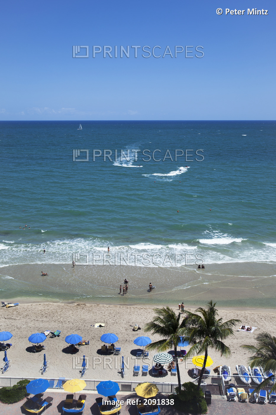 Beach Scene; Fort Lauderdale, Florida, Usa