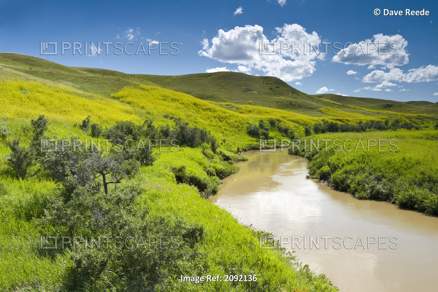 Frenchman River In West Block Of Grasslands National Park; Saskatchewan Canada