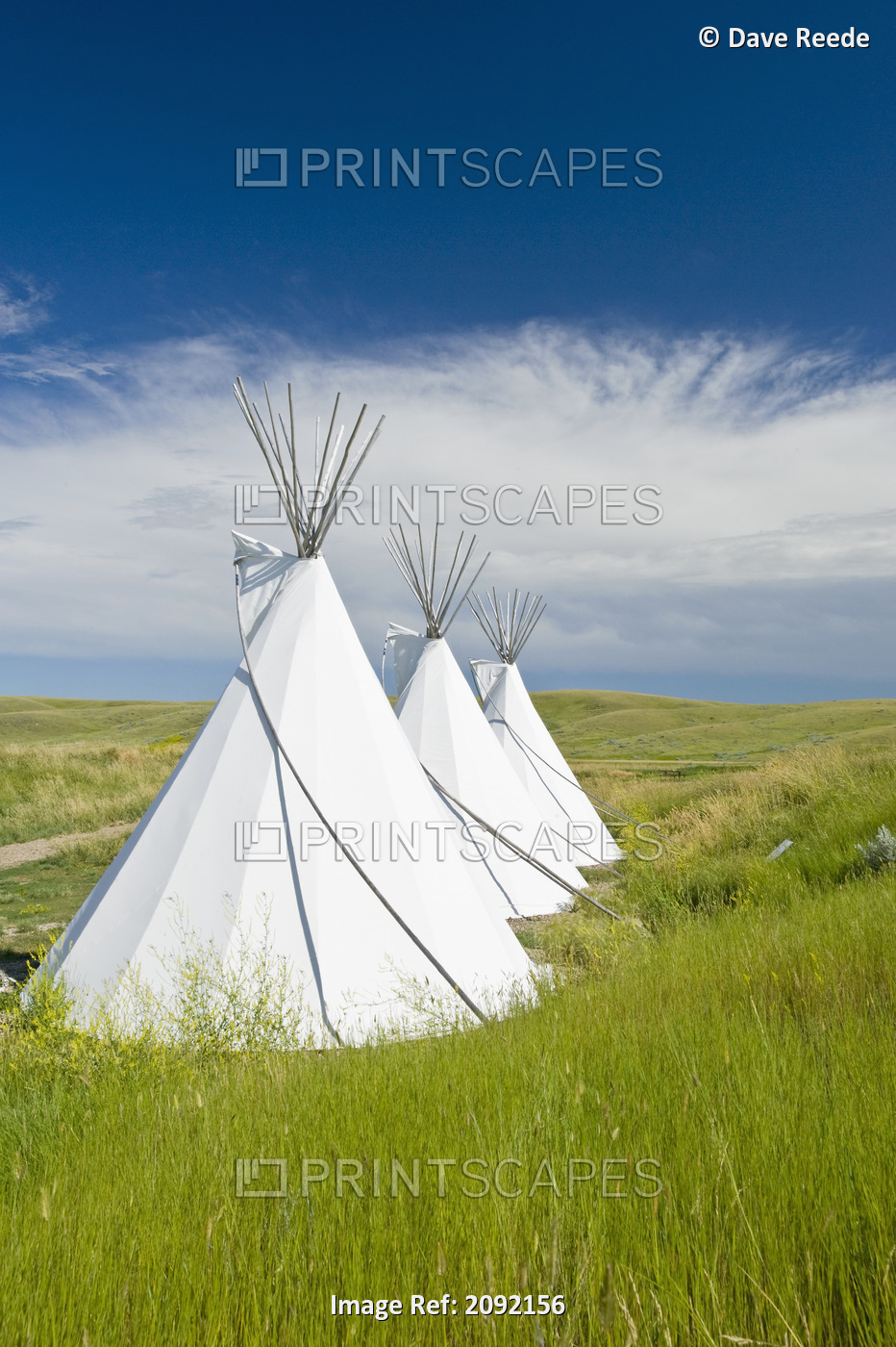 Tipis Just Outside The Grasslands National Park; Val Marie Saskatchewan Canada