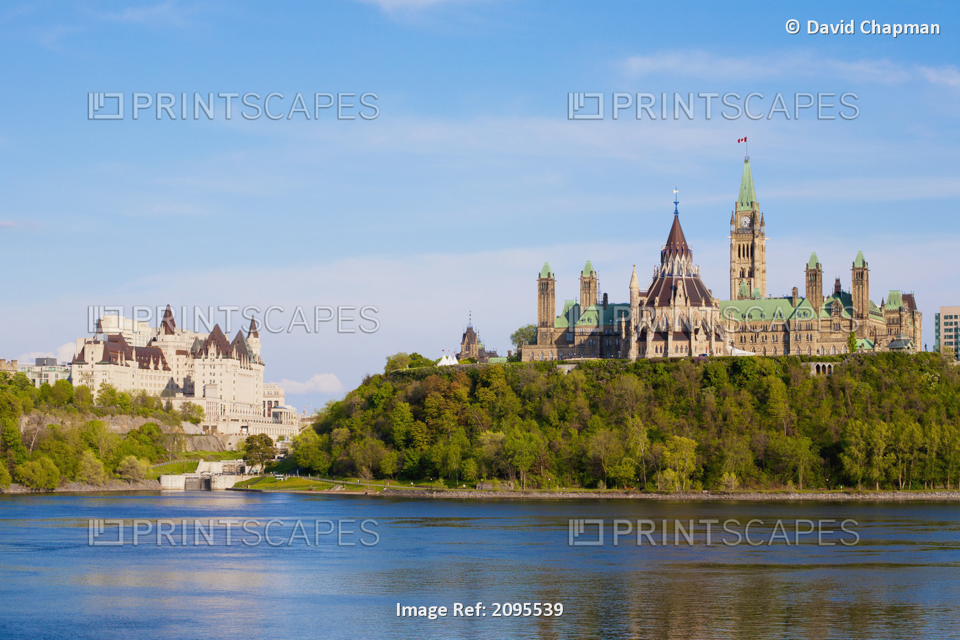 Parliament Buildings And The Fairmont Chateau Laurier; Ottawa Ontario Canada