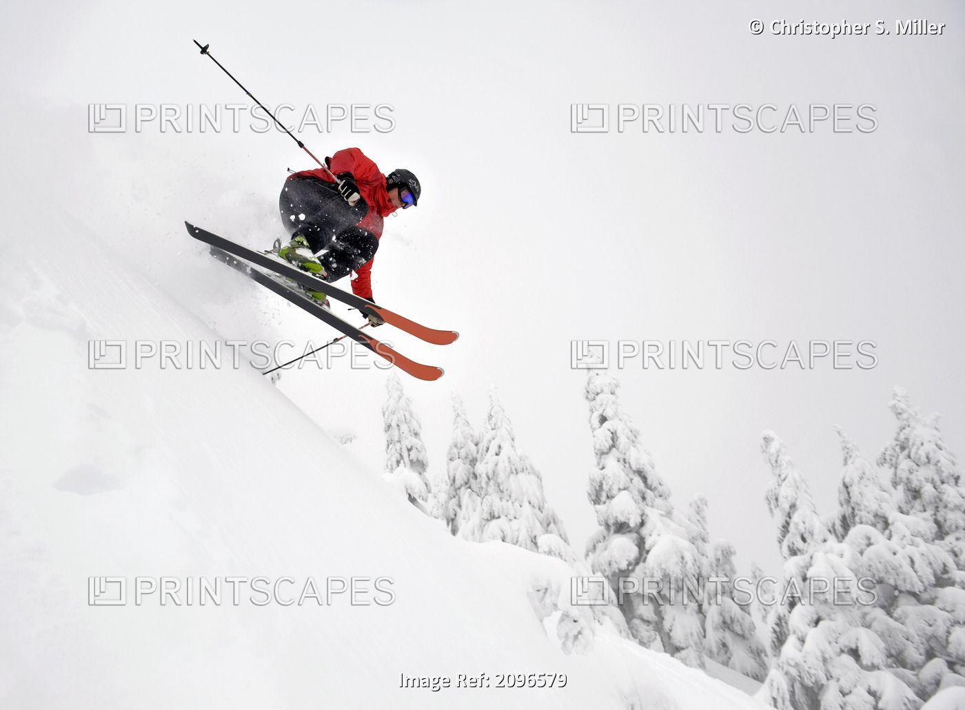 A Skier Gets A Little Air While Skiing Downhill At The Eaglecrest Ski Area In ...