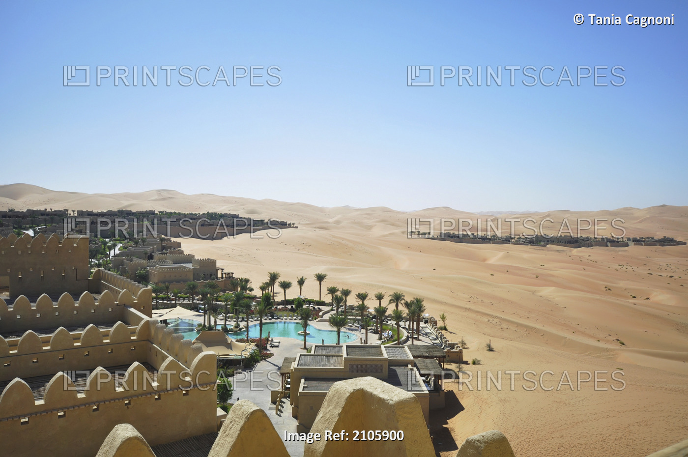 United Arab Emirates, Qasr al Sarab; Abu Dhabi, Main pool and Royal Villas in ...