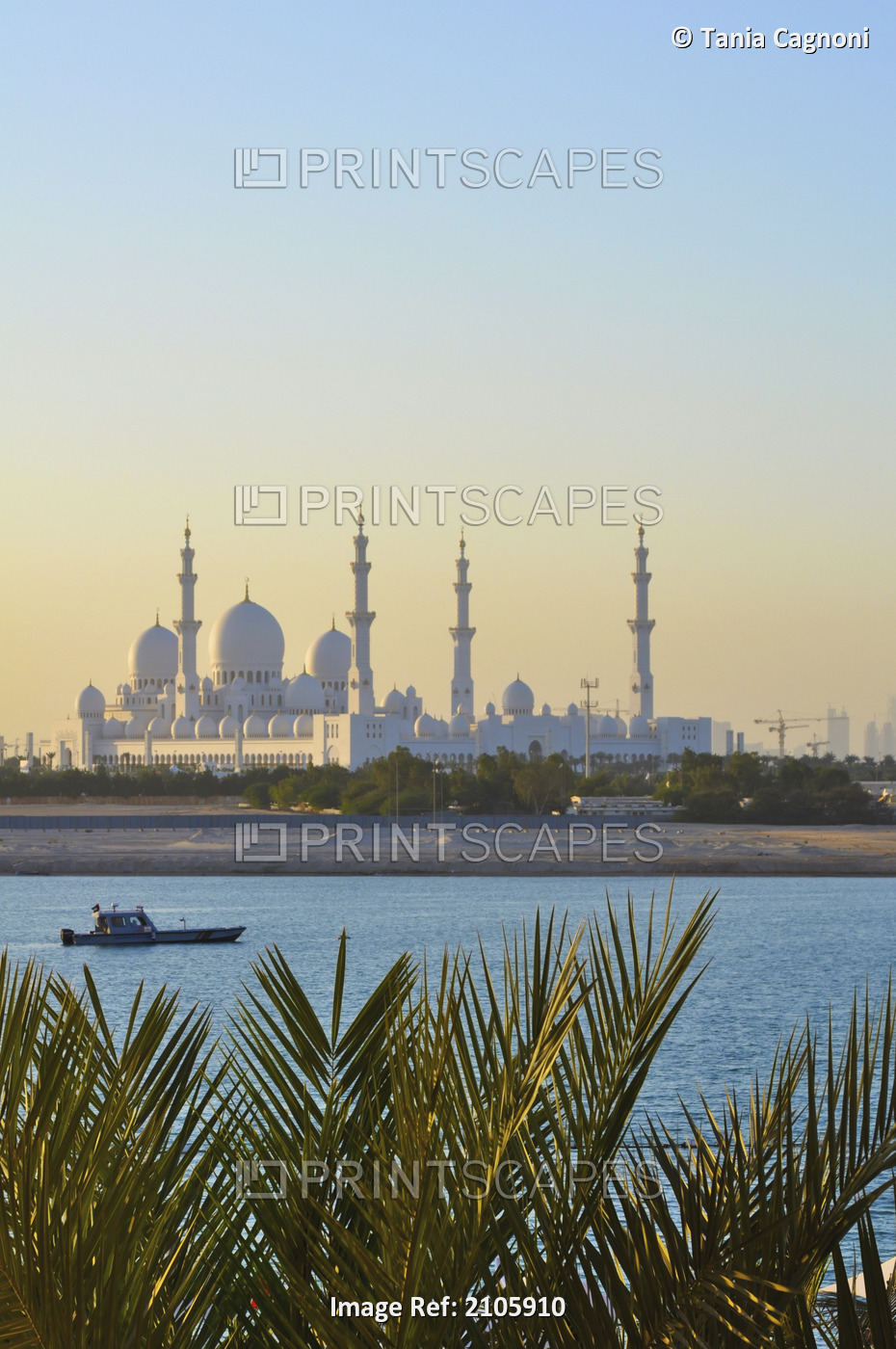 United Arab Emirates, Abu Dahbi, View of Shaikh Zayed Bin Sultan Al Nahyan ...