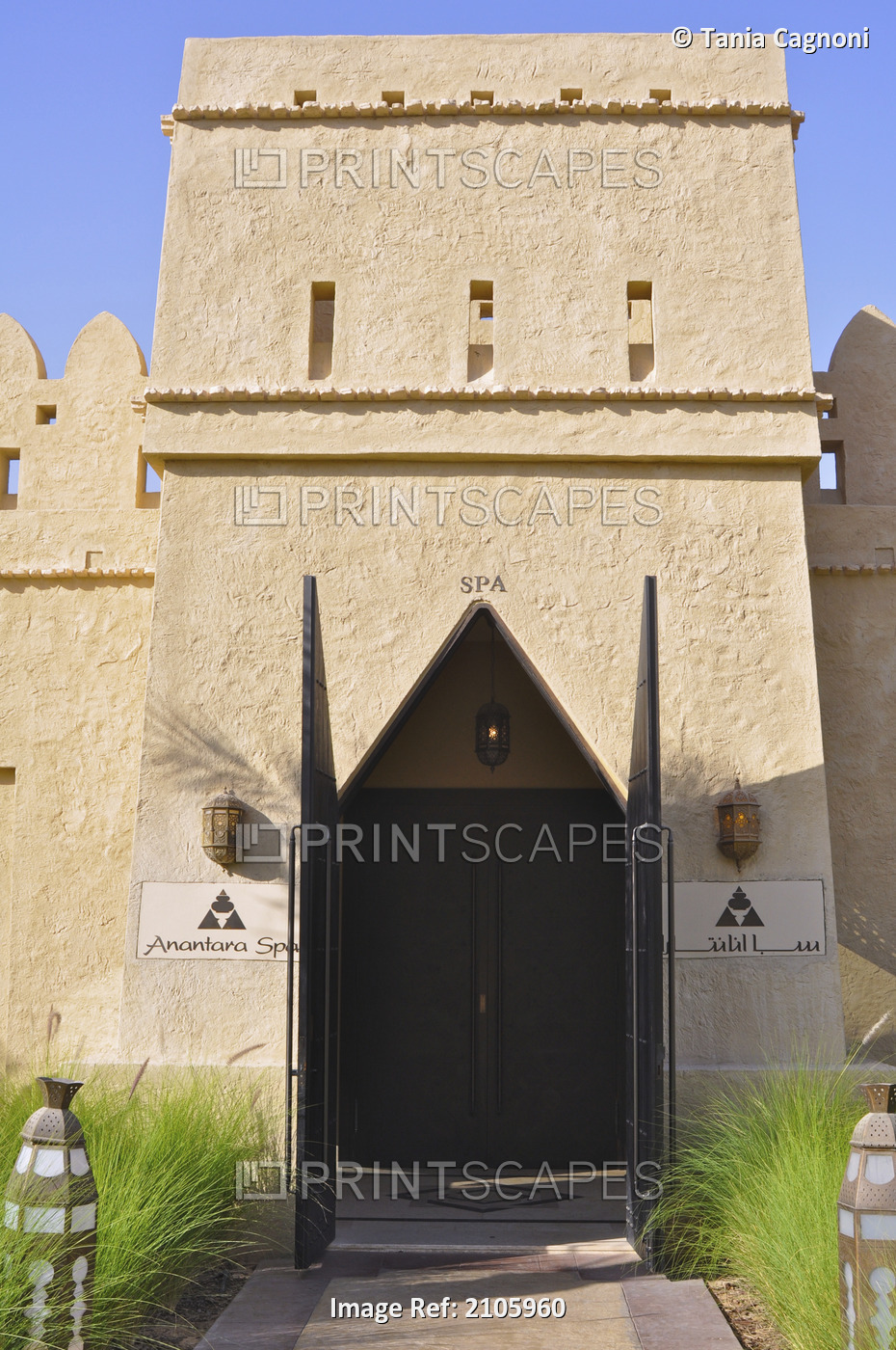 United Arab Emirates, Abu Dahbi, Qasr al Sarab, Spa entrance