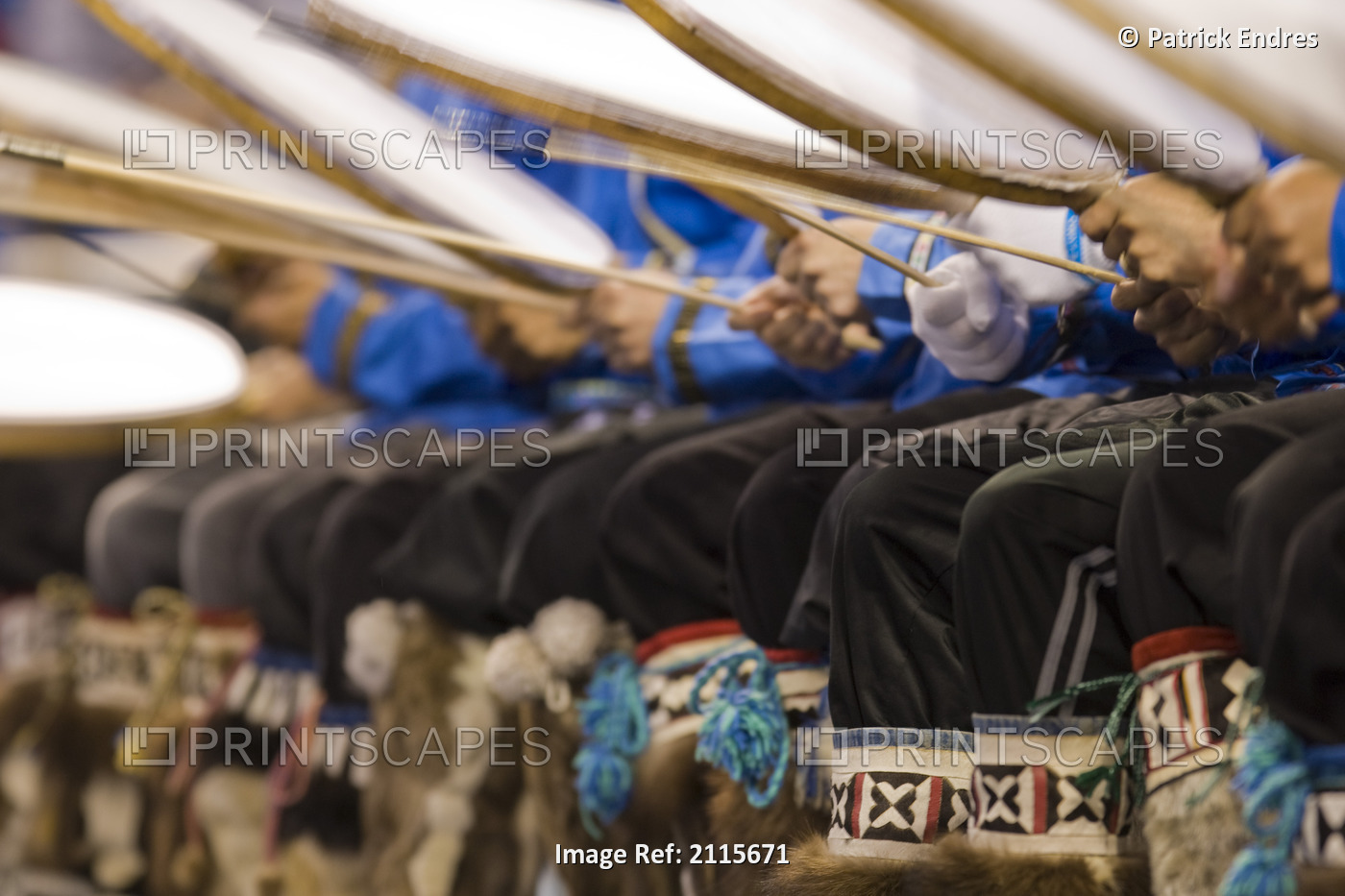 Nagsragmiut Inland Eskimo Dancers From The Village Of Anuktuvik Pass Dance At ...