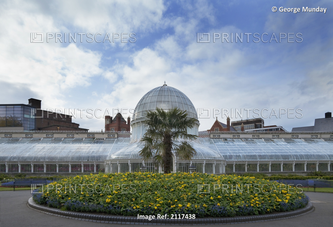 Palm House In The Botanical Gardens; Belfast City Northern Ireland