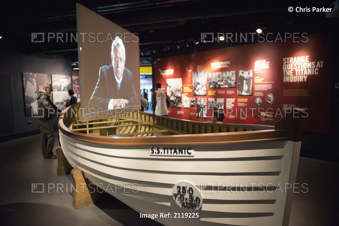 United Kingdom, Northern Ireland, Visitors at Titanic Exhibition Centre; Belfast