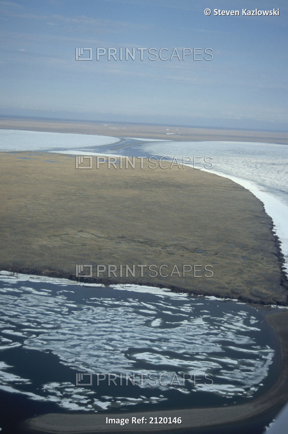 Aerial Of Anwr 1002 Area Landscape Arctic Alaska