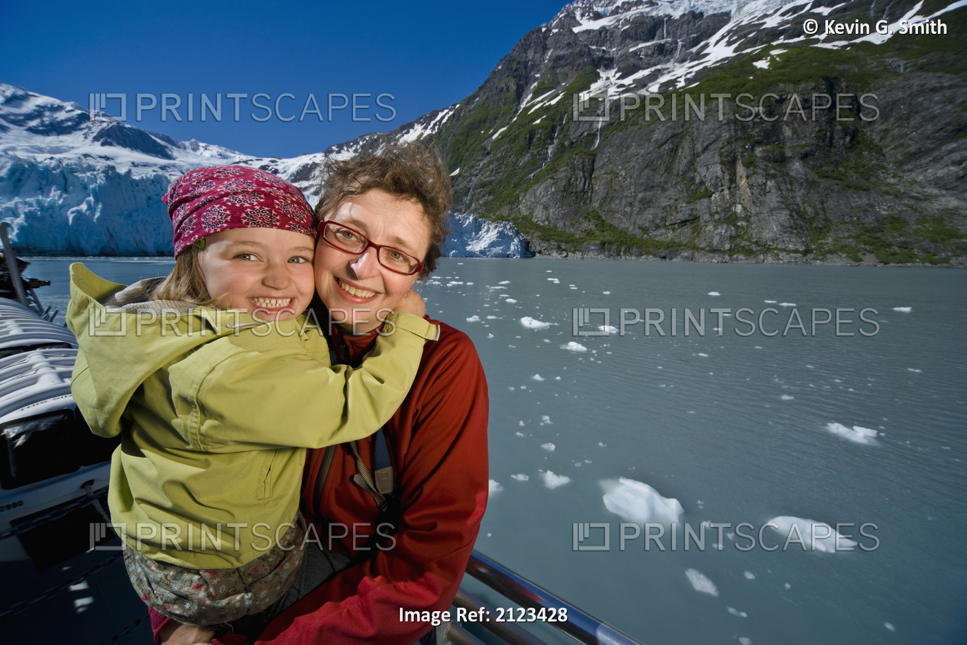 Mother And Daughter Enjoy A Tour In Harriman Fjord Aboard The Klondike Express ...