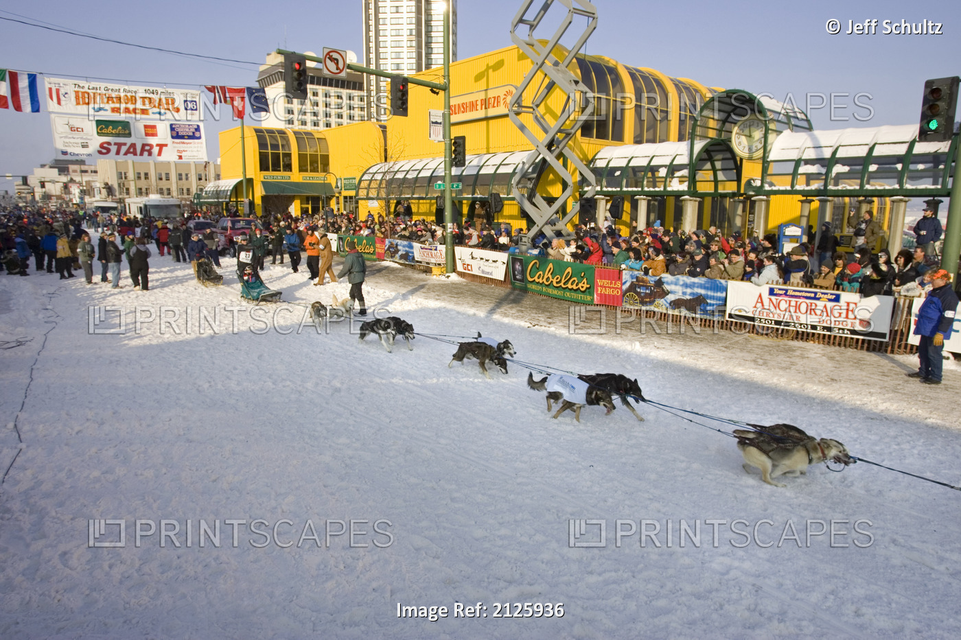 Melandie Goulds Sled Dog Team Leaves Start Line 2006 Iditarod Ceremonial Start ...