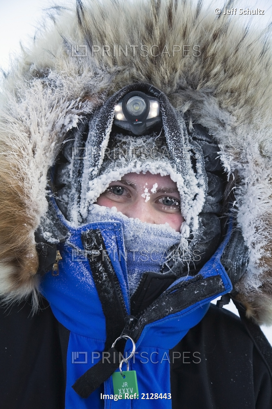 Junior Iditarod Musher Megan Hedgecoke Frosted Up At The Finish Line After ...