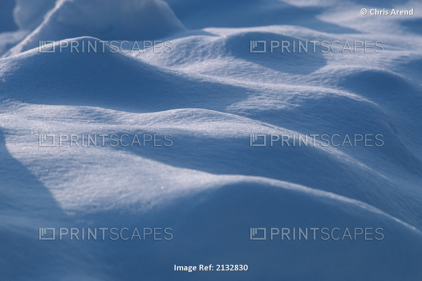 Close-Up Of Snow Pattern Alaska