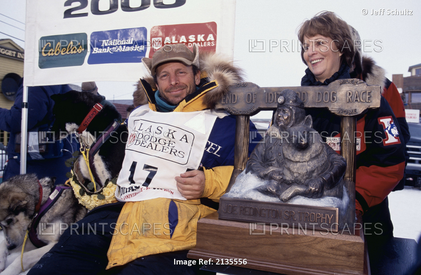 Swingley W/ Lead Dog & Joe Redington Sr. Trophy Nome/N2000 Iditarod