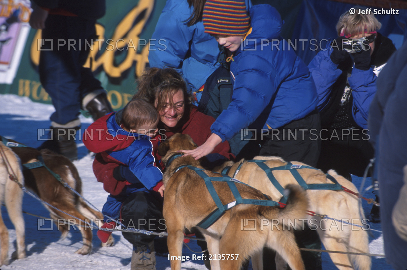 J Alcina's Kids Pet Dogs @ Finish 2000 Iditarod Nome Ak