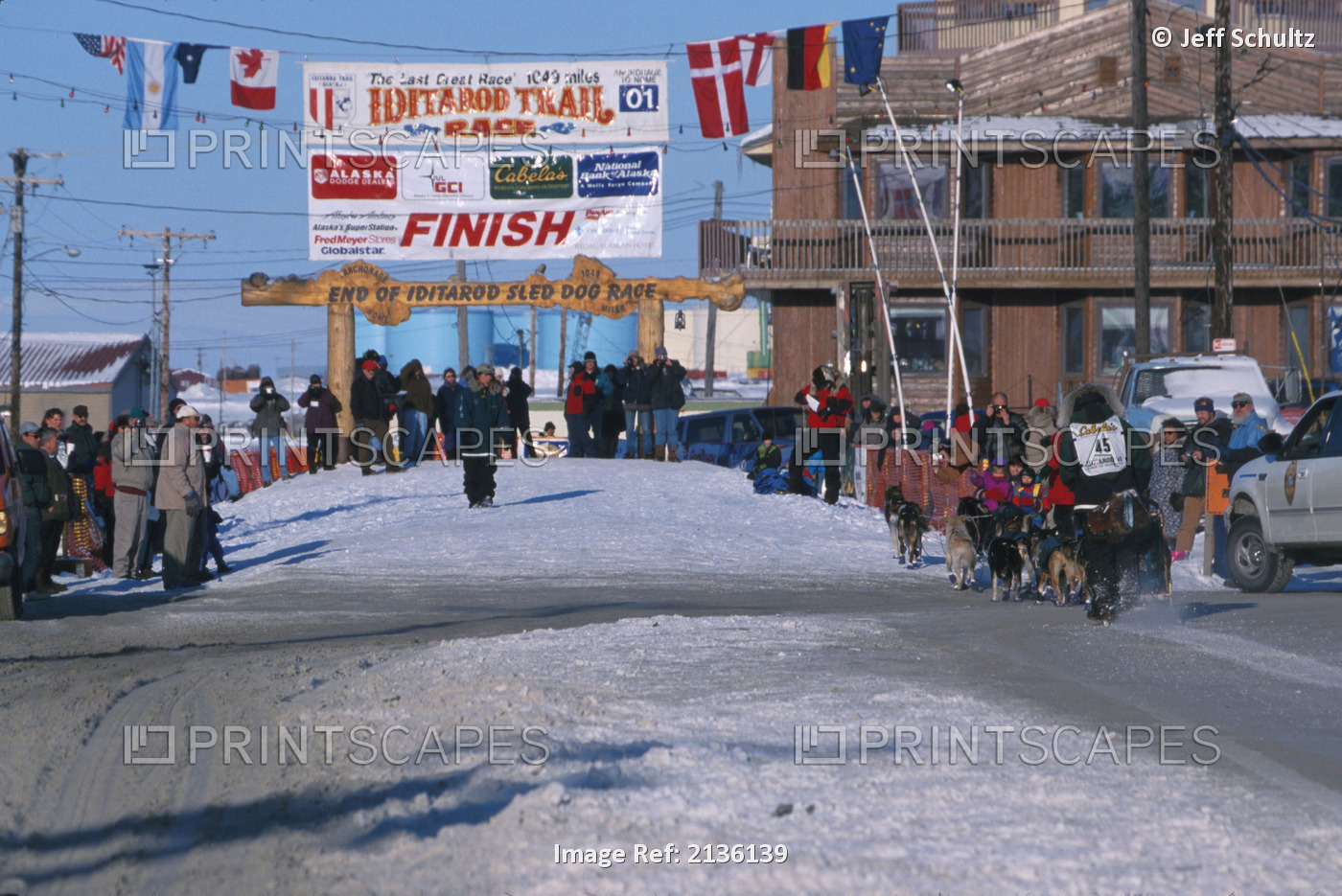 Wally Robinson On Front St.In Finish Chute Nome