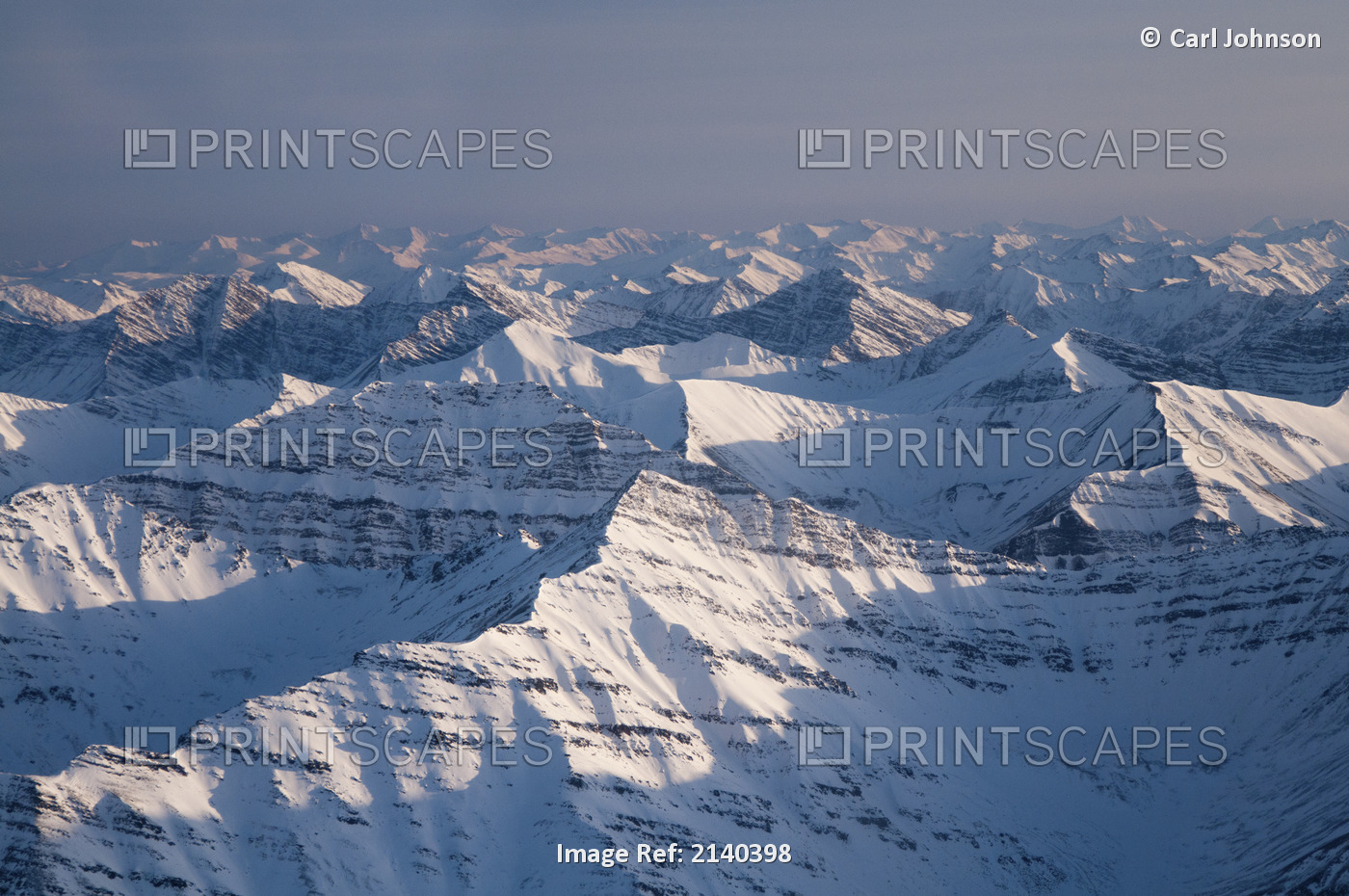 Morning Aerial View Of The Brooks Range In Gates Of The Arctic National Park & ...