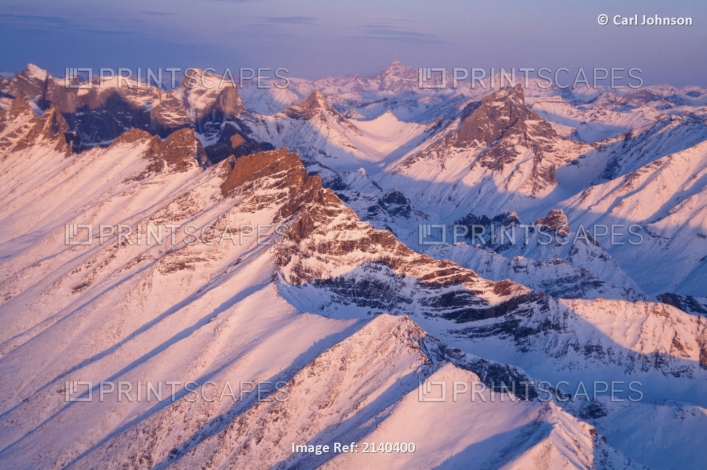 Morning Aerial View Of Arrigetch Peaks In The Brooks Range,Gates Of The Arctic ...