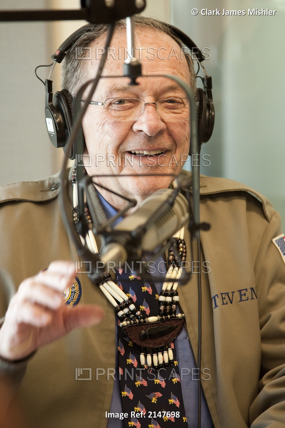 Senator Ted Stevens Visits Native Alaskan Owned Radio Station Knba In June ...