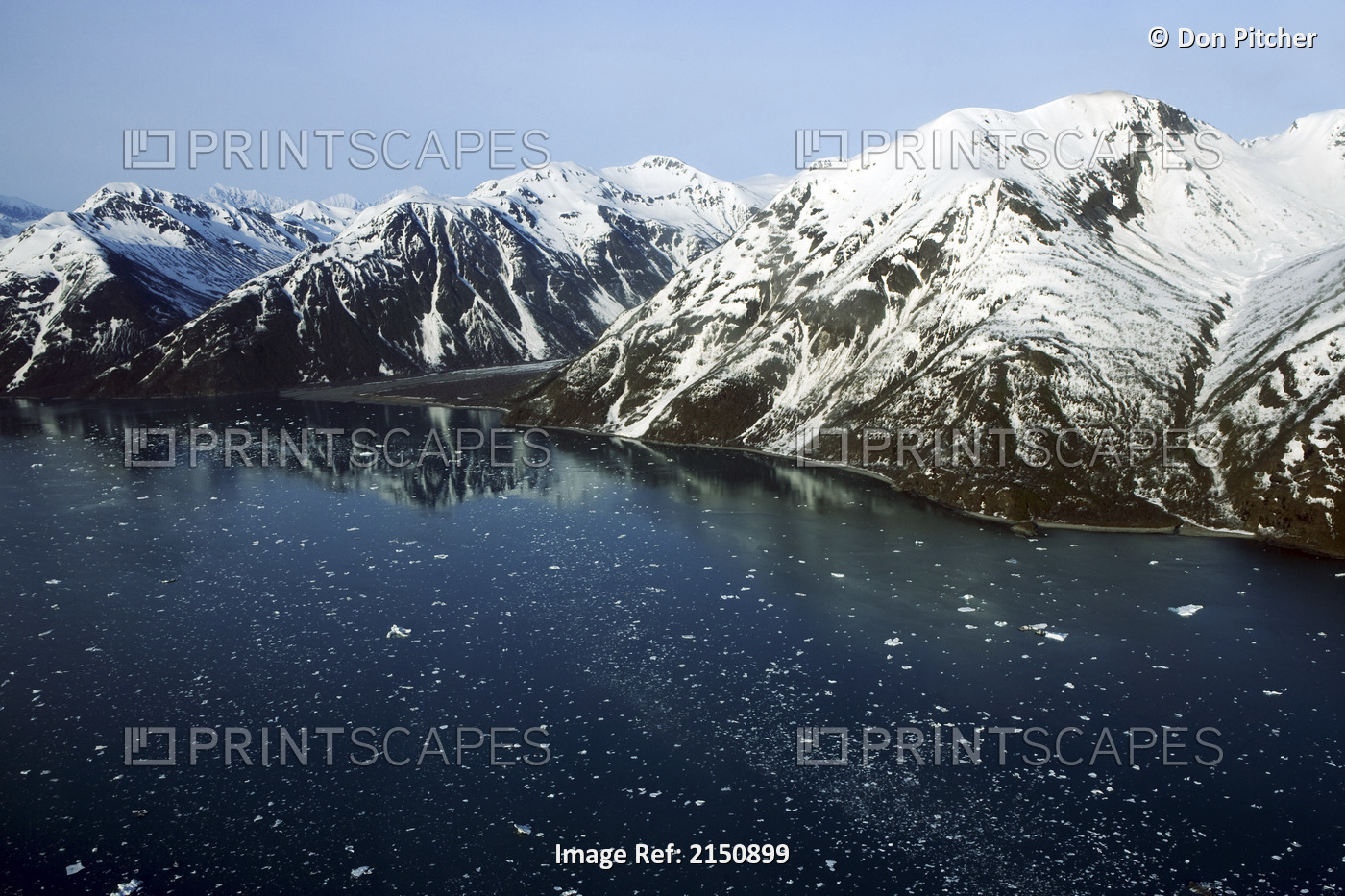 Scenic View Of Disenchantment Bay In Russell Fjord Wilderness Near Yakutat, ...