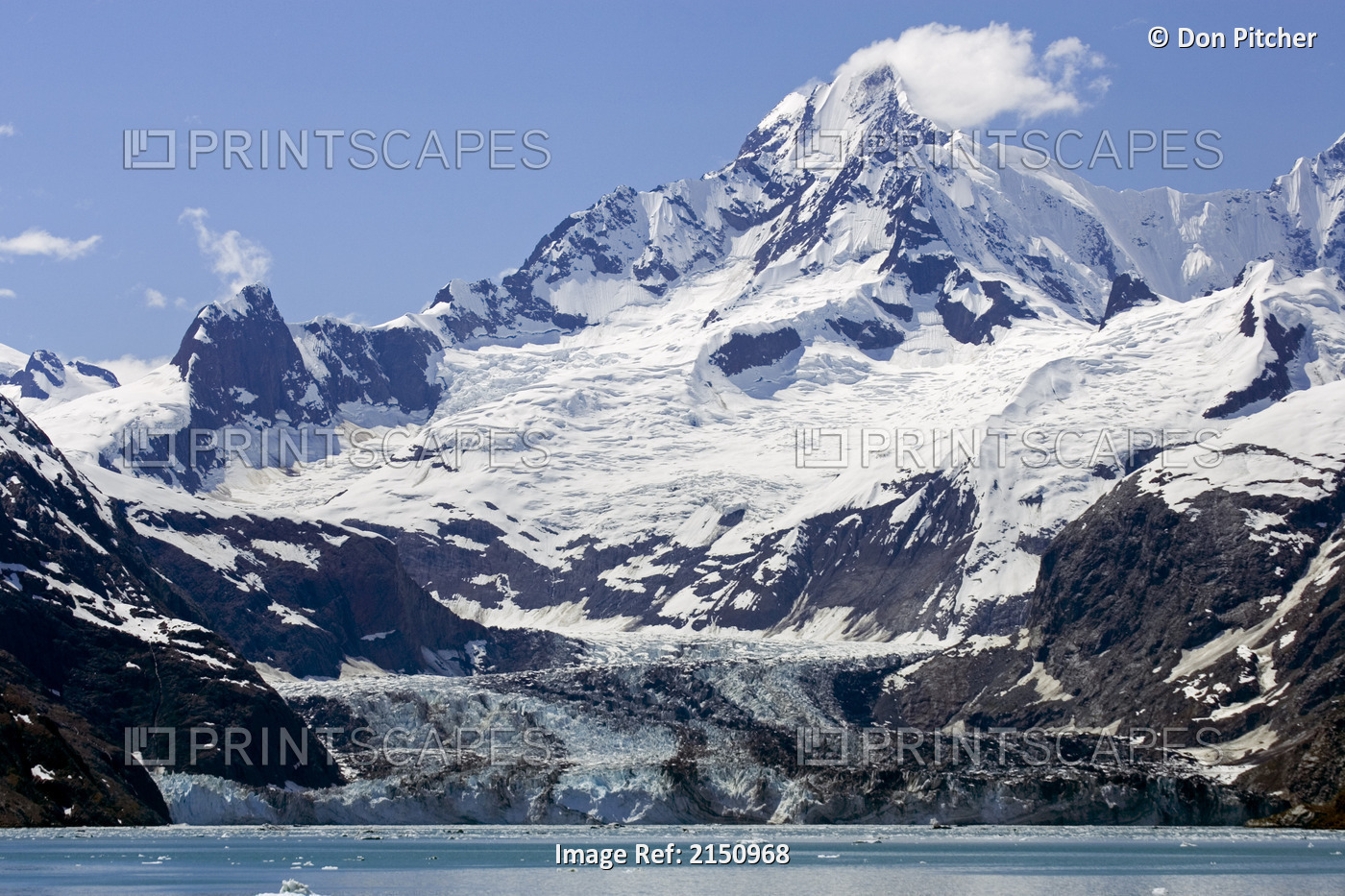 Johns Hopkins Glacier In Glacier Bay National Park Southeast Alaska Summer ...