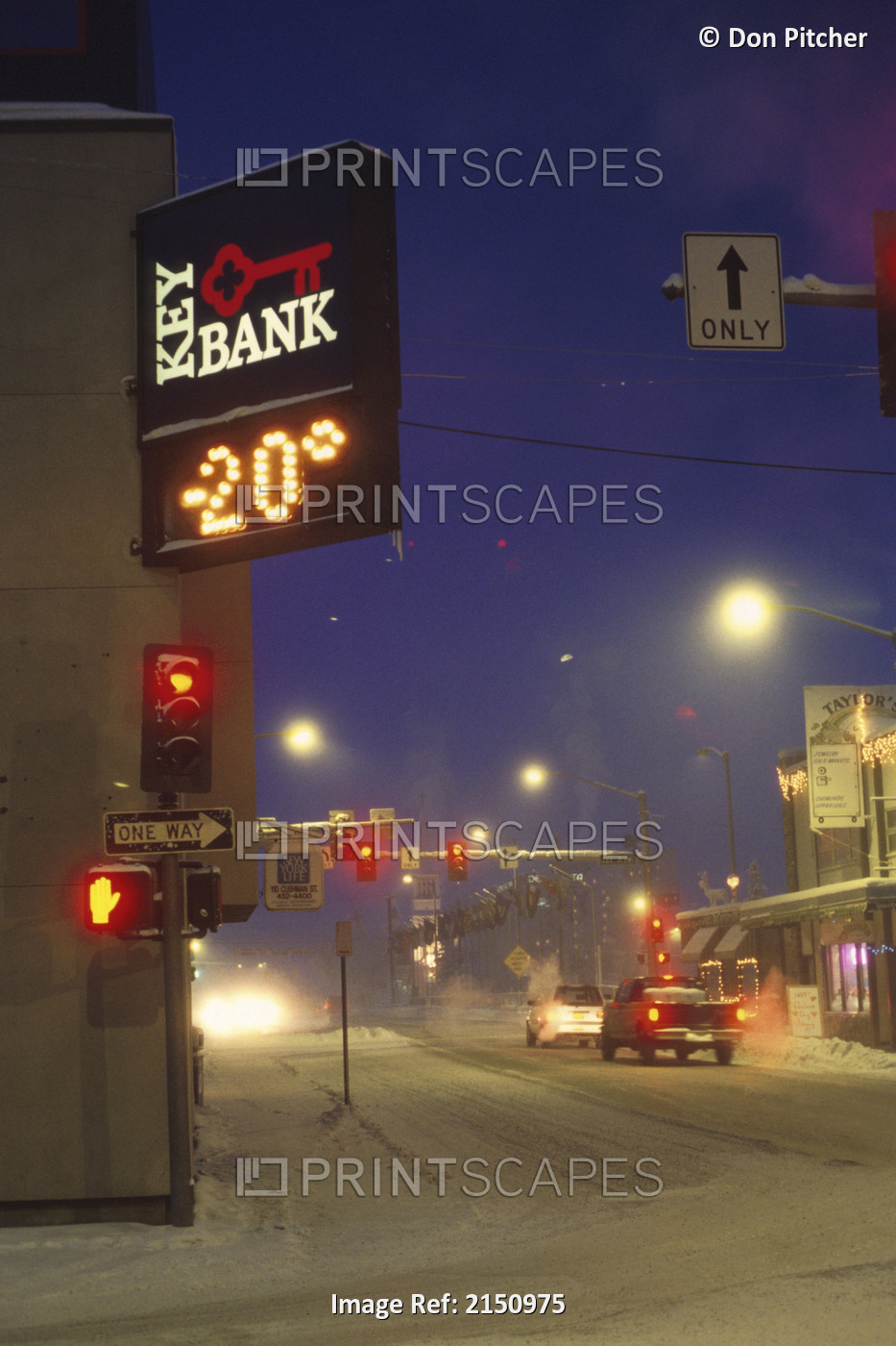 Driving In Ice Fog Downtown Fairbanks Sub Zero Ak Winter