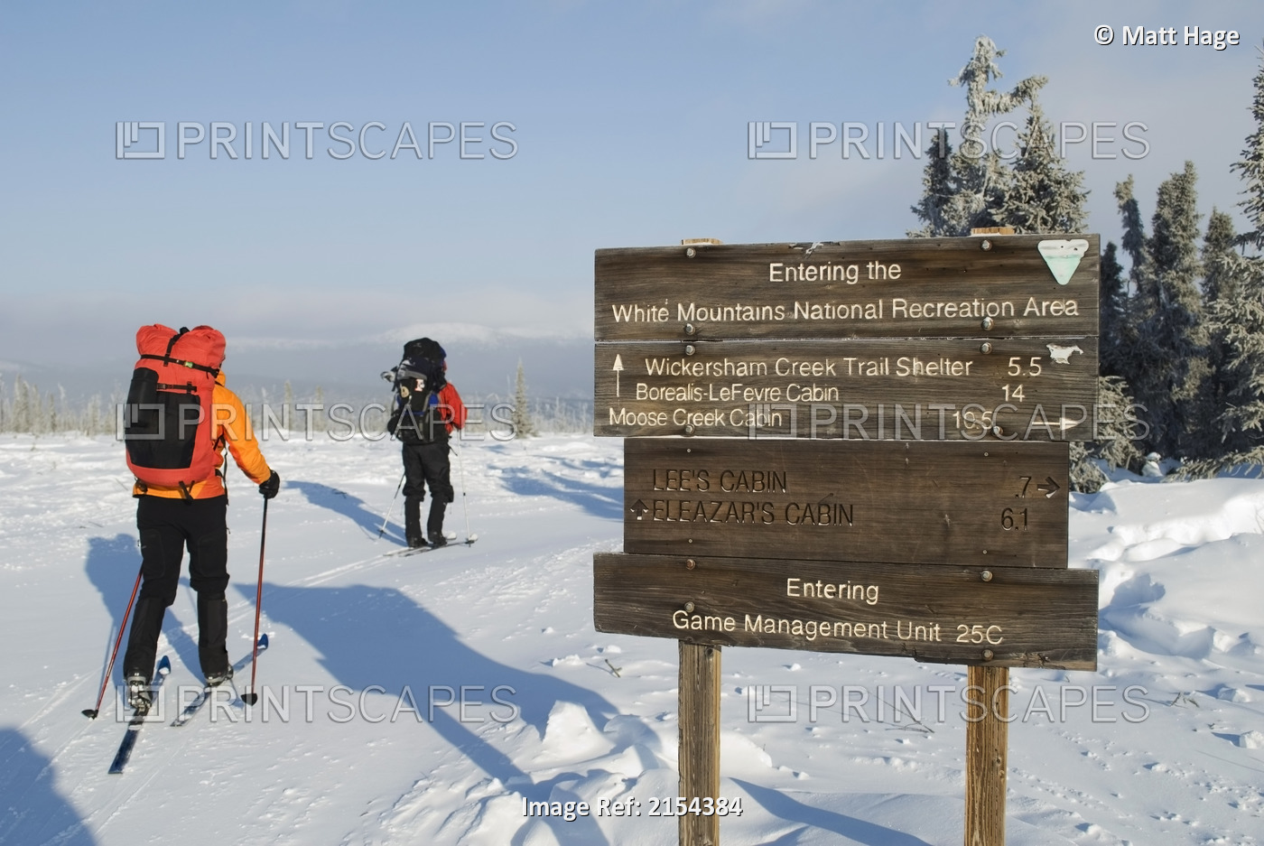 Two Back Country Skiers Enter Into White Mountains Recreation Area On ...