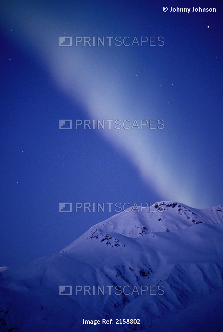 Northern Lights Over Alaska Range Winter Alaska