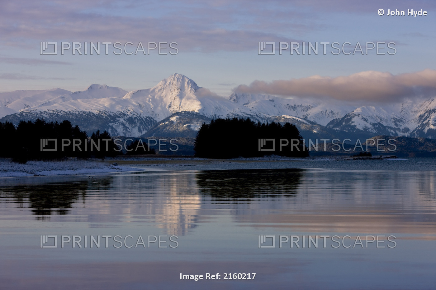 Scenic View Of The Chilkat Mountains And Eagle River At Eagle Beach State ...