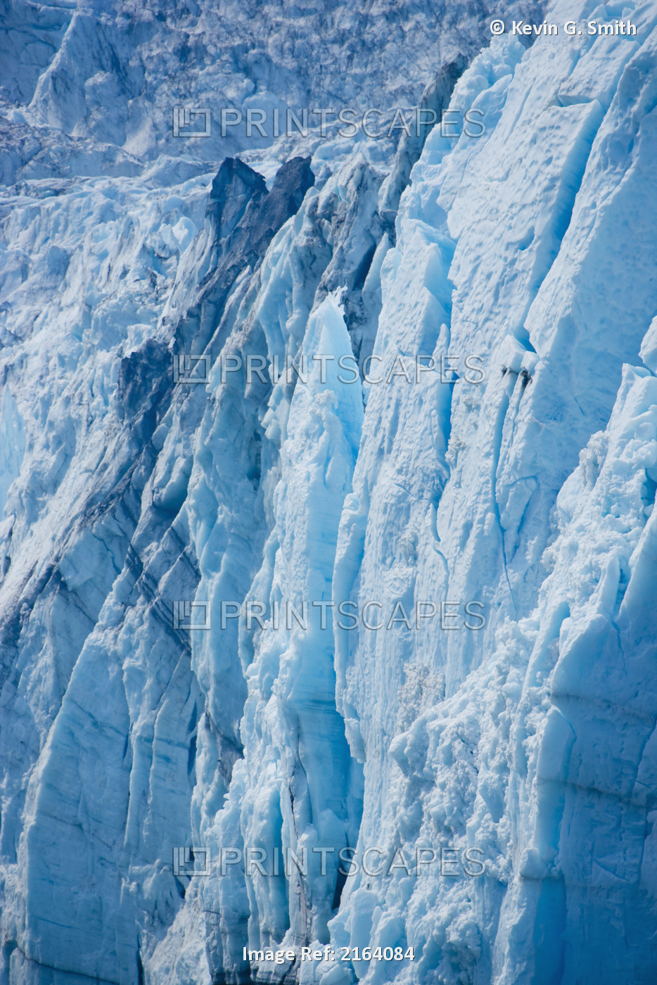 Ice Detail Of Harriman Glacier, Southcentral Alaska, Summer