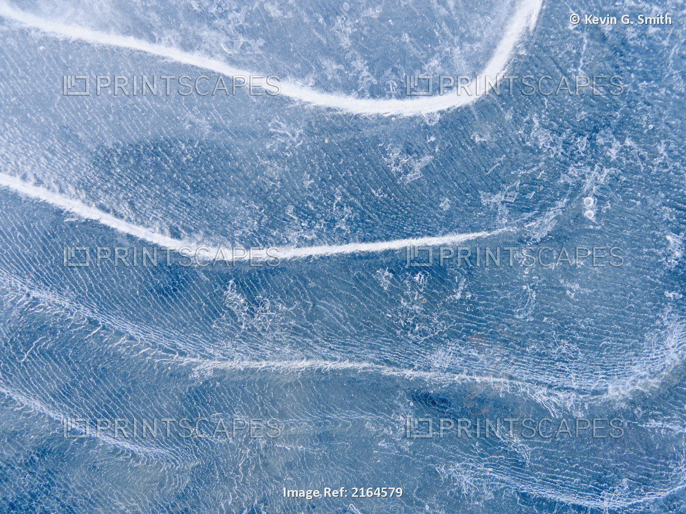 Abstract Patterns In The Ice During Winter Along The Tony Knowles Coastal ...