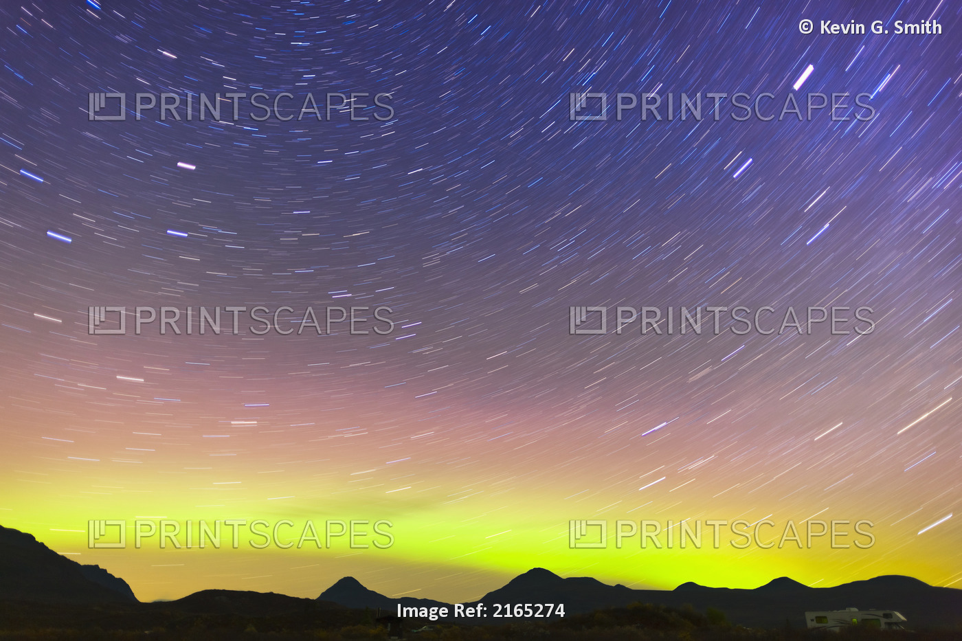 Northern Lights In The Sky Above The Tangle Lakes Blm Campground On The Denali ...