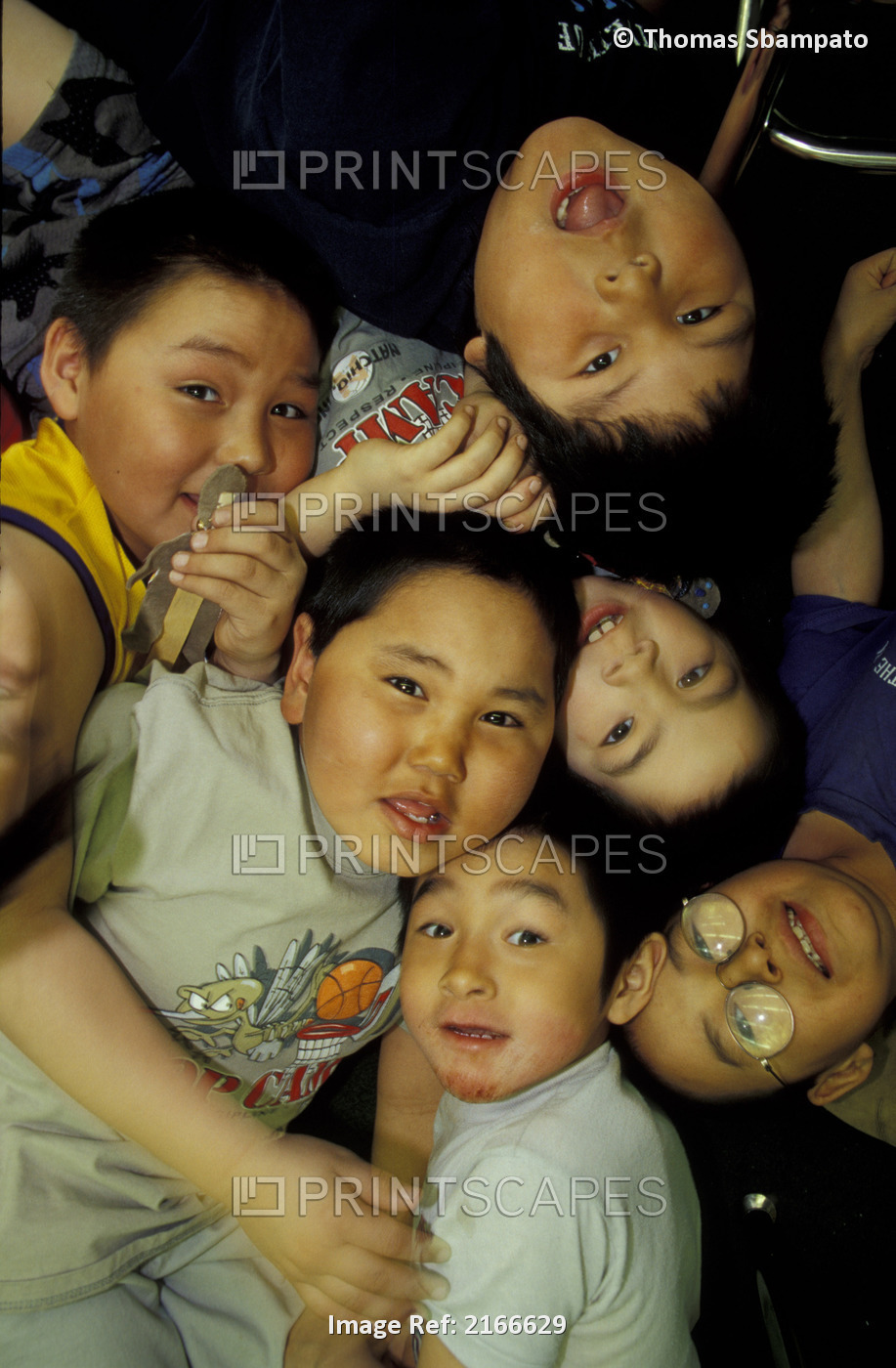 Group Portrait Of Alaskan Native Children In School/Nclose Up Nuigsut