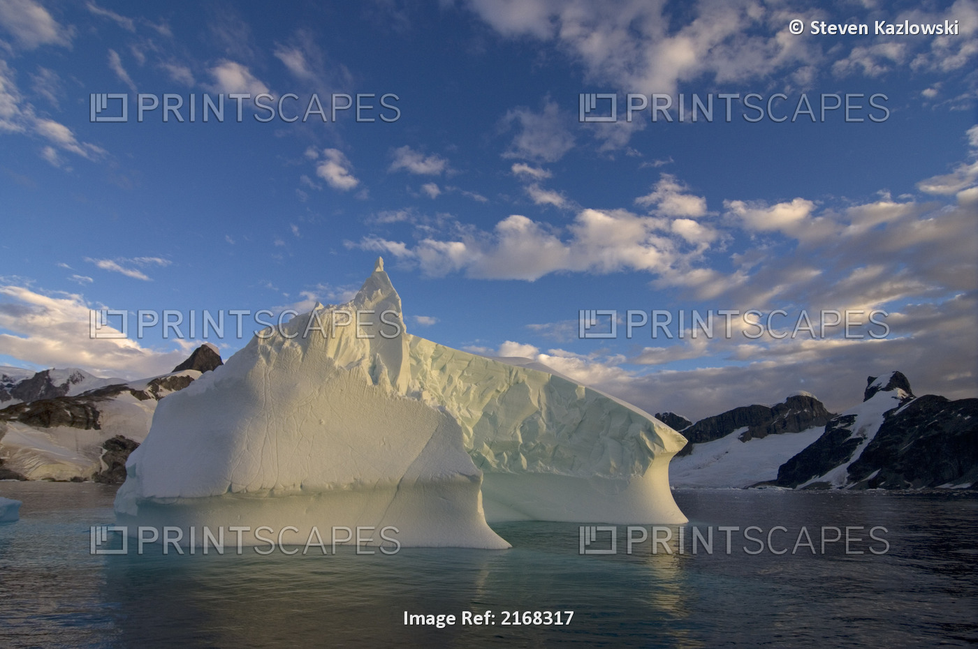 Iceberg Floating Off The Western Antarctic Peninsula In The Southern Ocean ...
