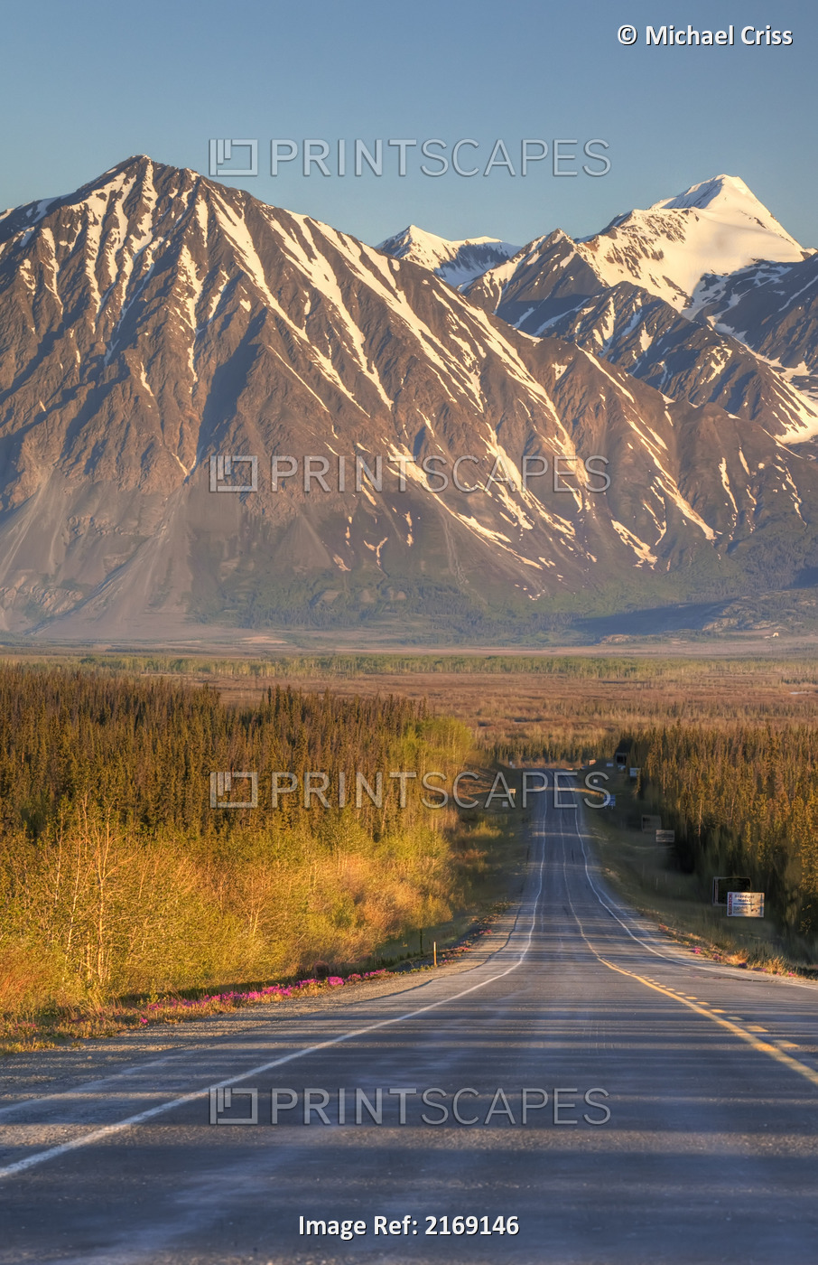 Scenic View Of The Haines Highway In Southeast Alaska During Summer, Hdr Image