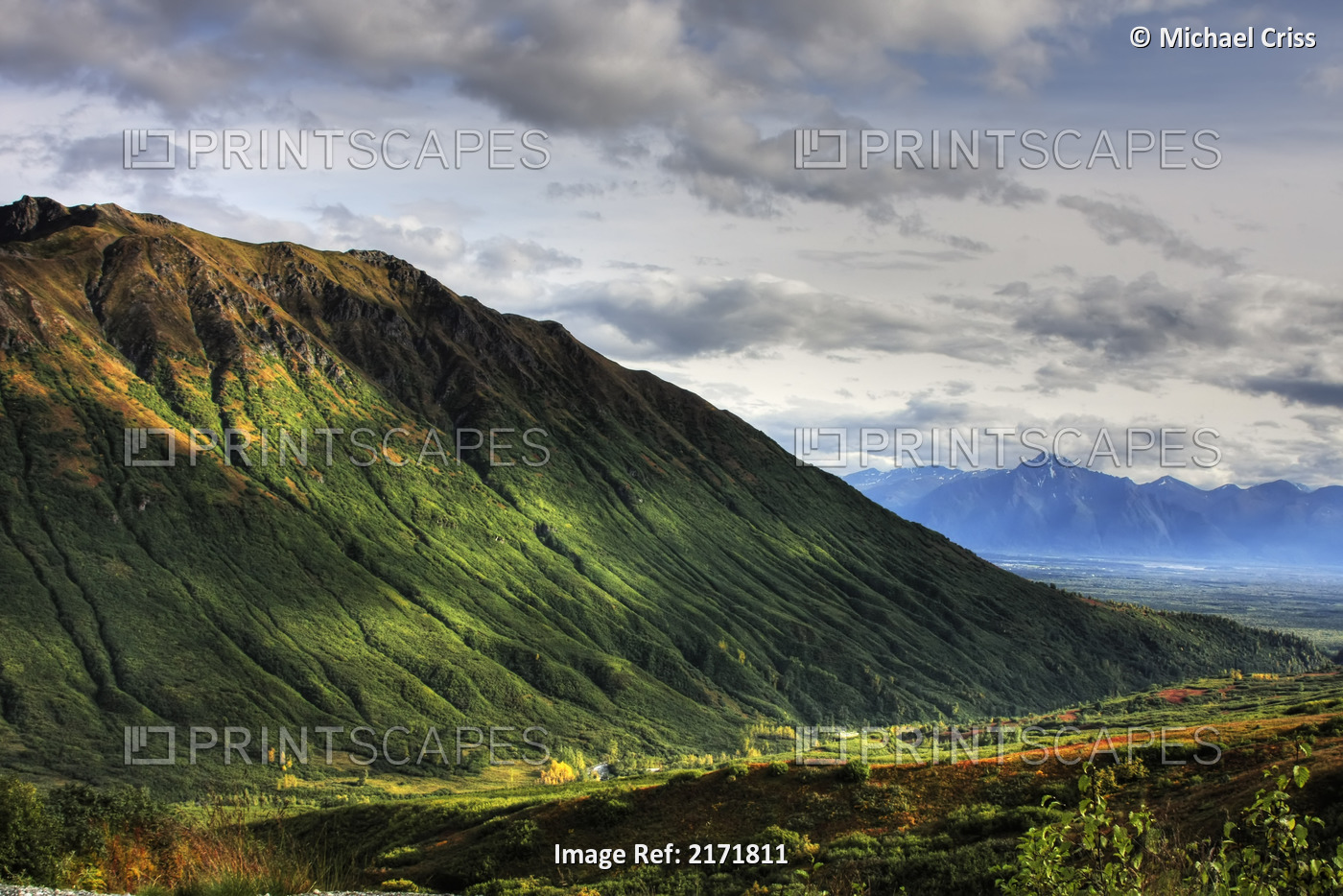 Scenic View Of Hatcher Pass In Southcentral Alaska During Summer, Hdr Image