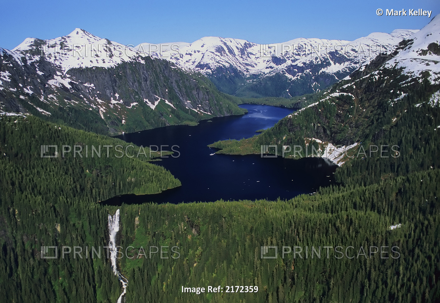 Scenic View Of Big Goat Lake, Misty Fjords National Monument, Tongass National ...