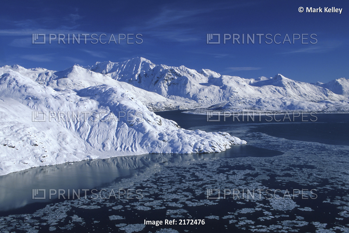 Johns Hopkins & Tarr Inlets Glacier Bay Np Se Ak Winter West Arm