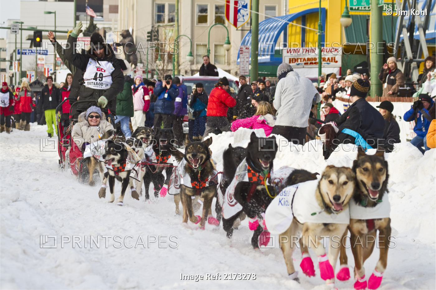 Lance Mackey Leaving The Starting Line At The Ceremonial Start 2010 Iditarod In ...