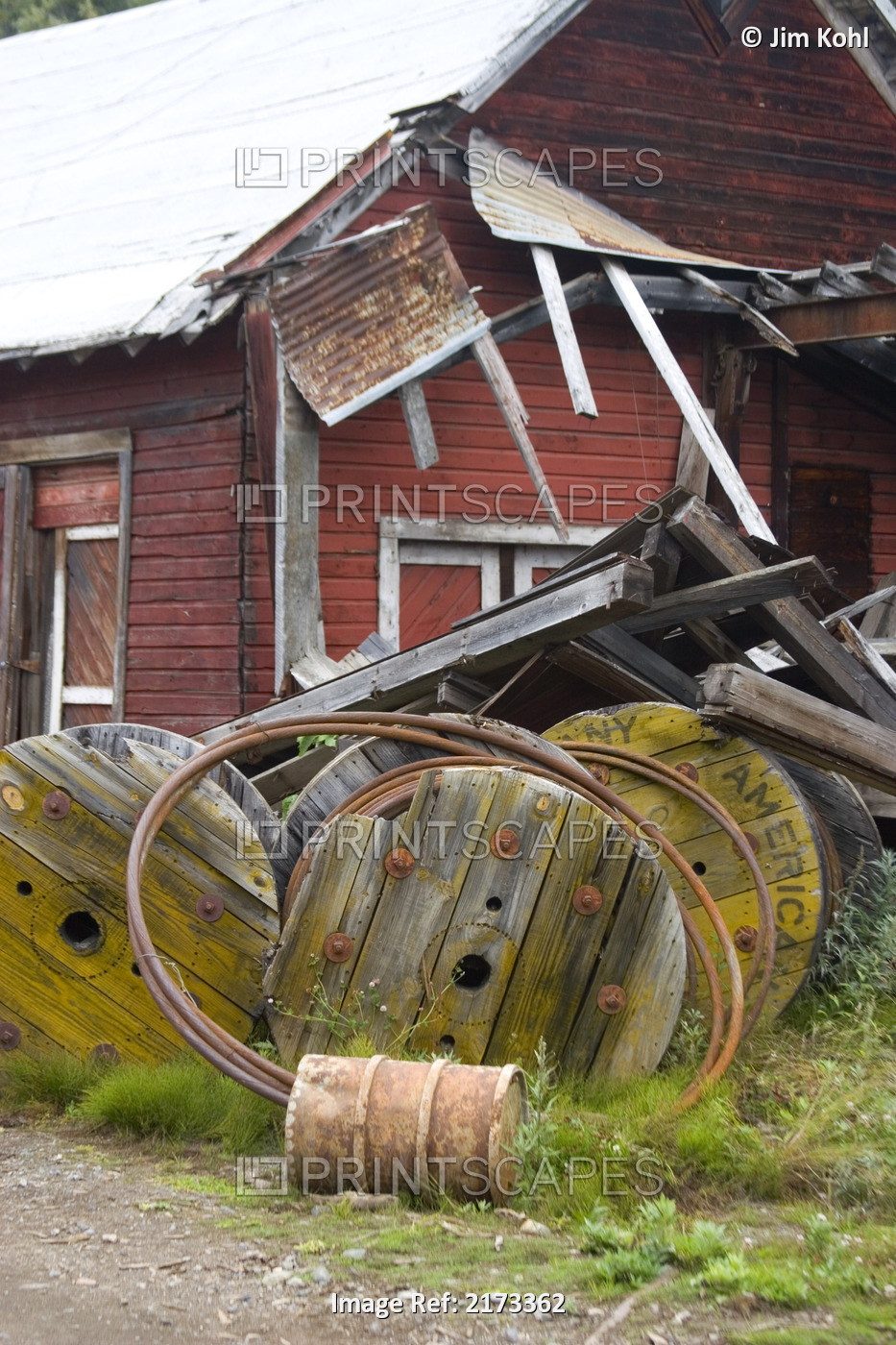 Abandoned Machinery And Equipment Kennicott Mine Ak Sc Fall