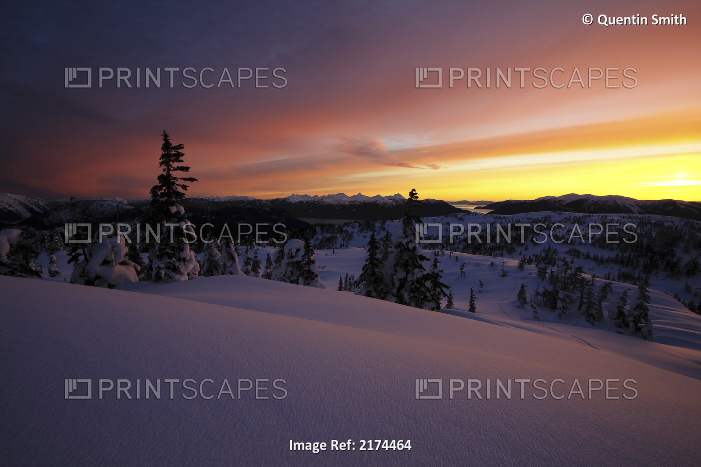 Winter Scenic At Sunset With Etolin And Woronkofski Island In The Far ...