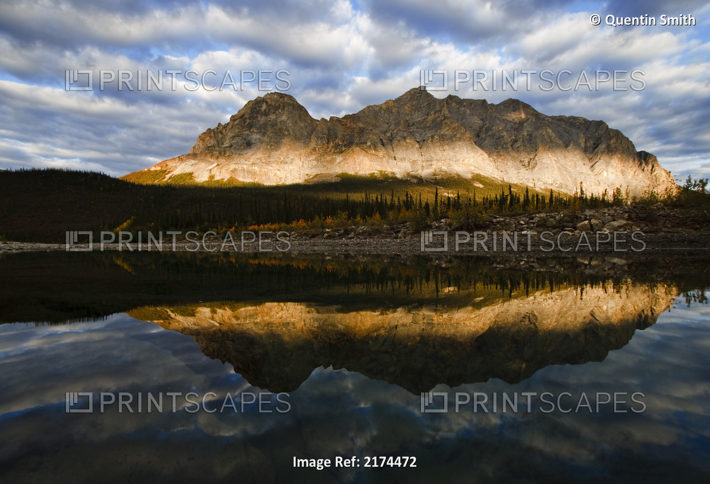Late Afternoon Light On Sukakpak Mountain In The Brooks Range With A River In ...