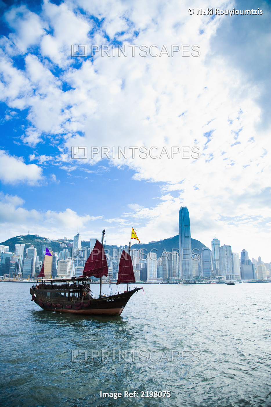 China, Hong Kong Island, converted for tourists rides around harbor; Victoria ...