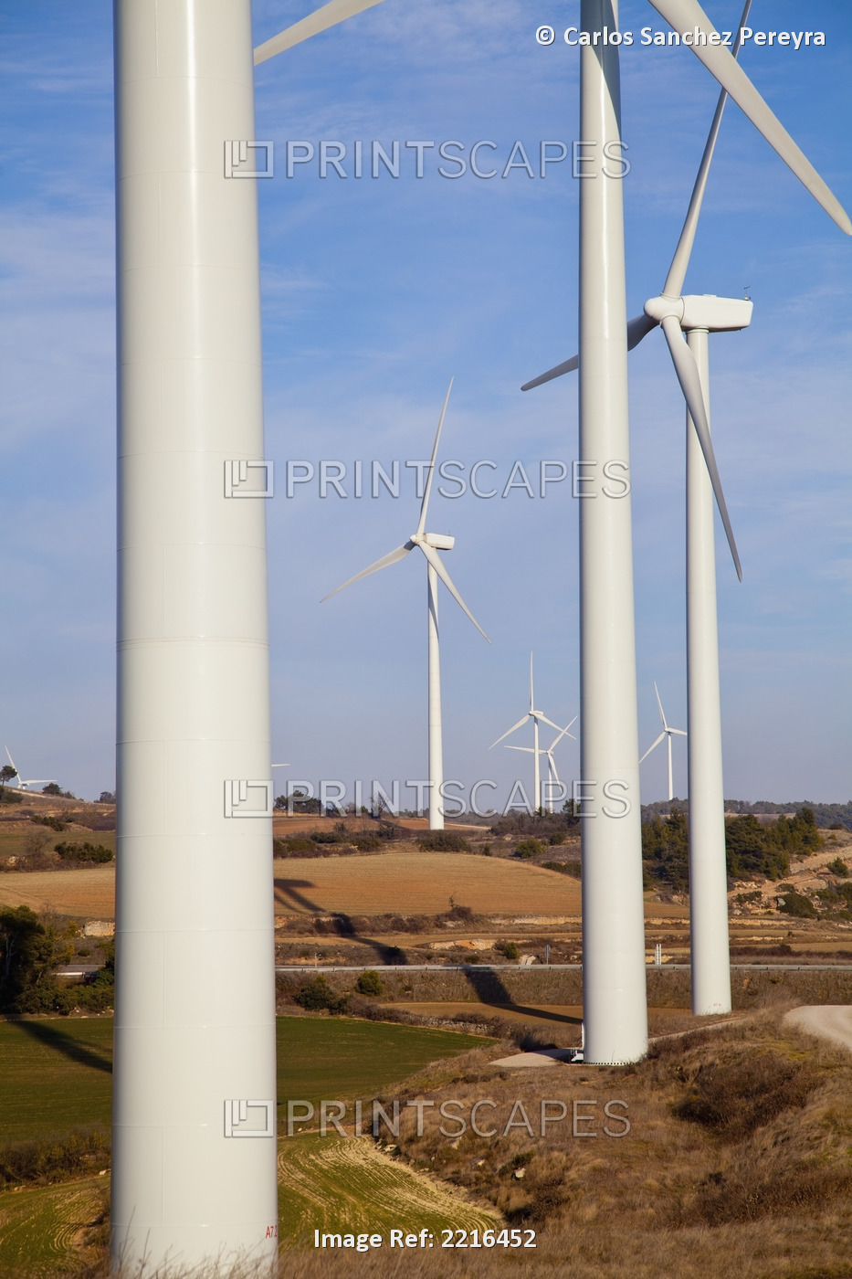 Wind turbines; Catalonia spain