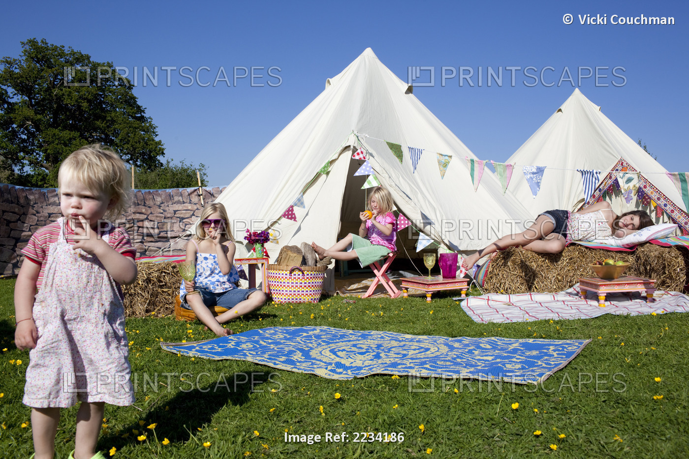 Bell Tent Camping On Grittenham Farm, Tillington, UK