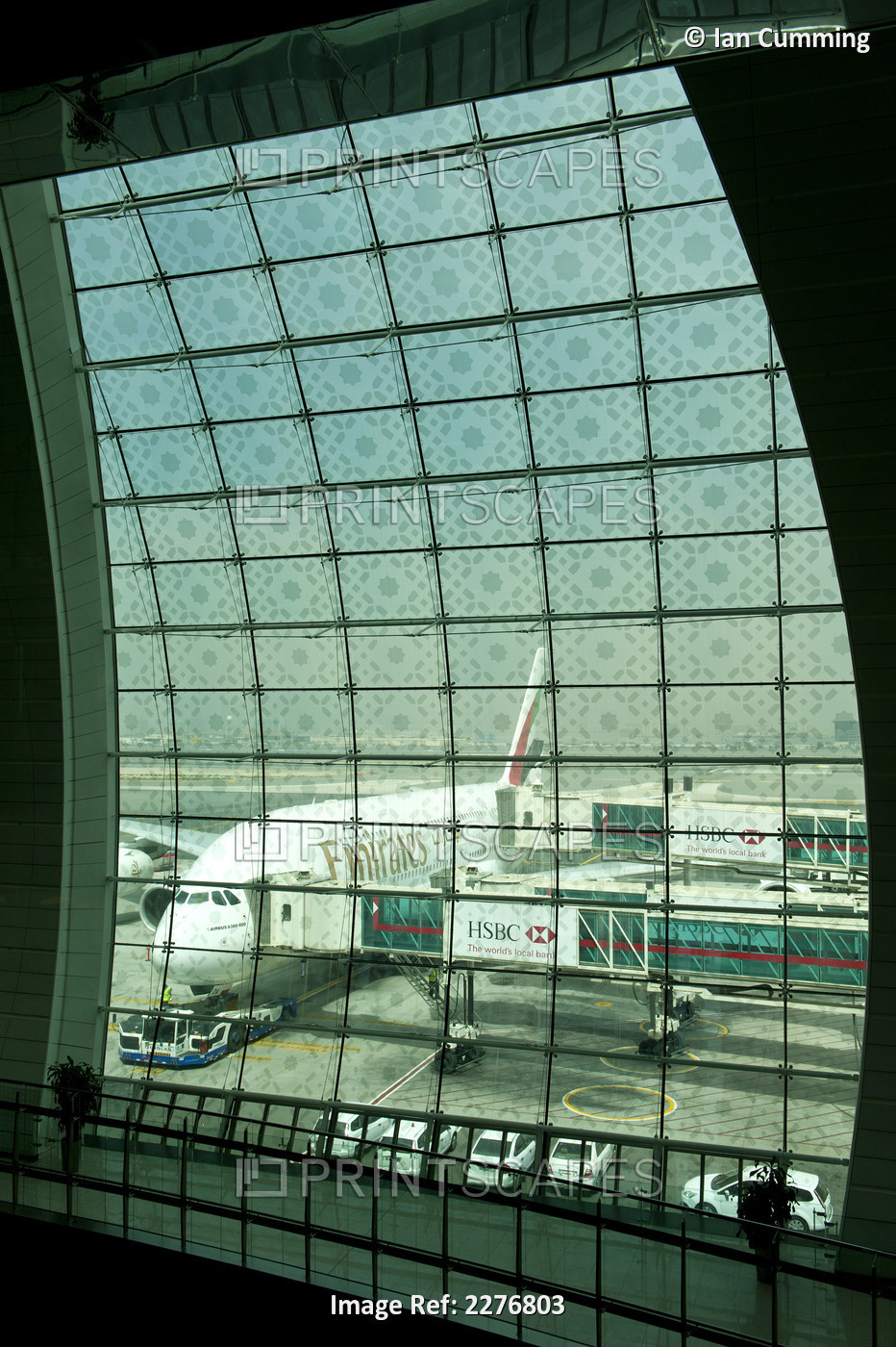 Emirates Airbus A380 At Dubai International Airport; Dubai, United Arab Emirates